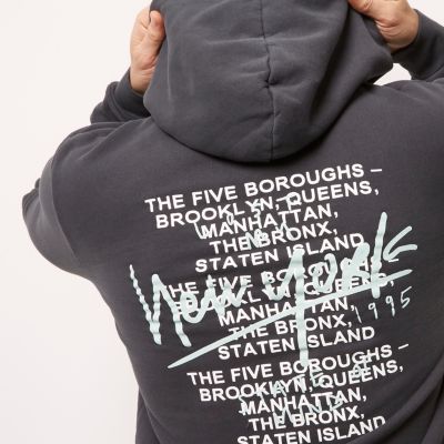 Dark grey New York hoodie